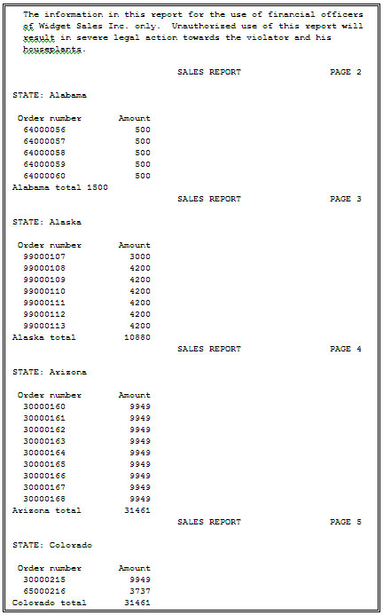 JES Report Broker report splitting